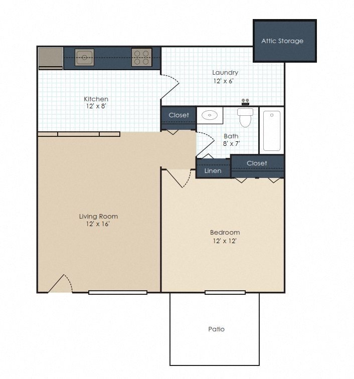 The Hampton - Renovated Floor Plan 2